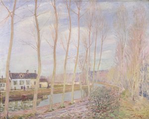 El canal de Loing, 1892 de Alfred Sisley